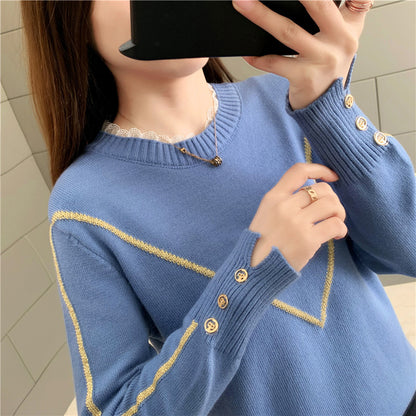 Women's Loose Knit Sweater for Fall/Winter Fashion