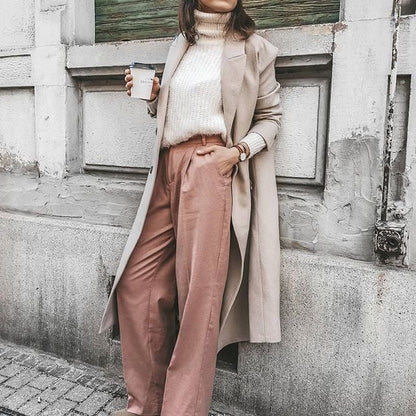 Loose High Waist Denim Trousers for Women