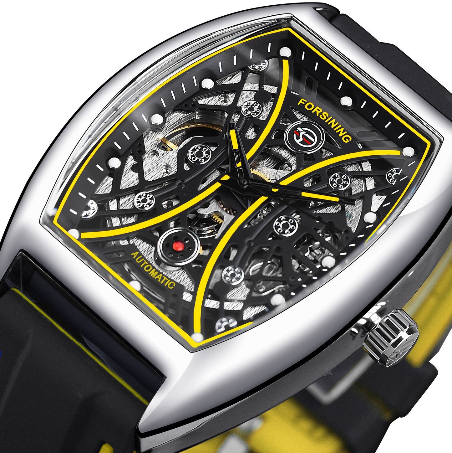Men's Luminous Skeleton Face Automatic Mechanical Watch
