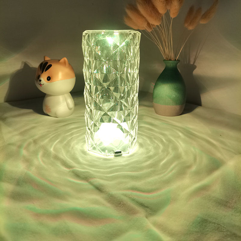 Modern Minimalist Touch Charging Rose Table Lamp