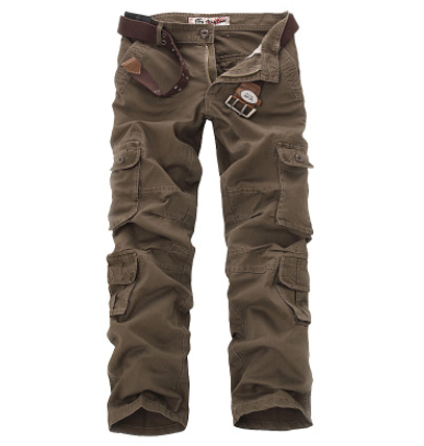 Men's XL Multi-Pocket Casual Tooling Trousers