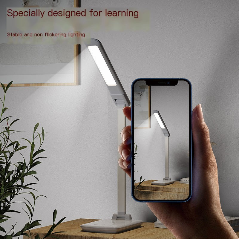 Smart Folding LED Desk Lamp with Wireless Charging