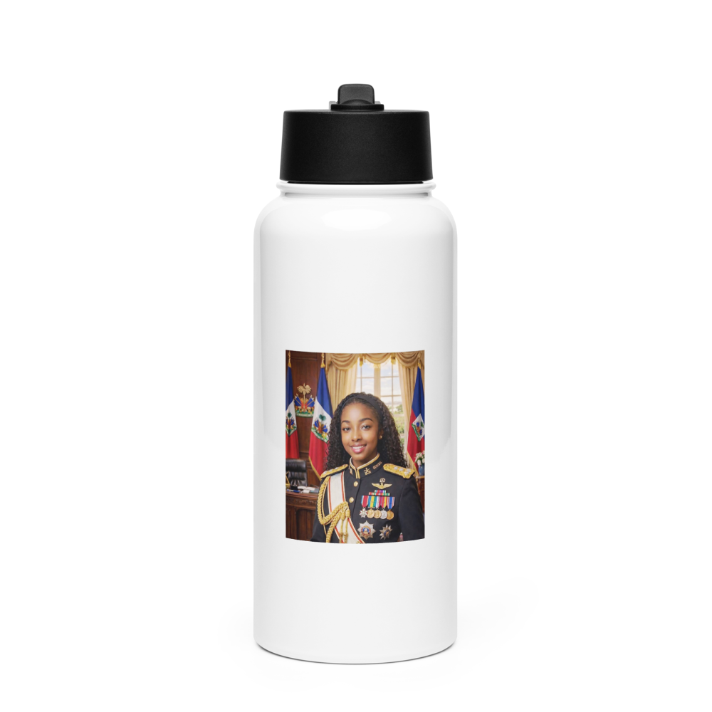 Stainless Steel Water Bottle with a Straw Lid