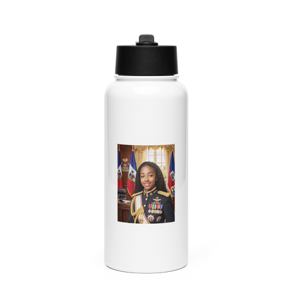 Stainless Steel Water Bottle with a Straw Lid