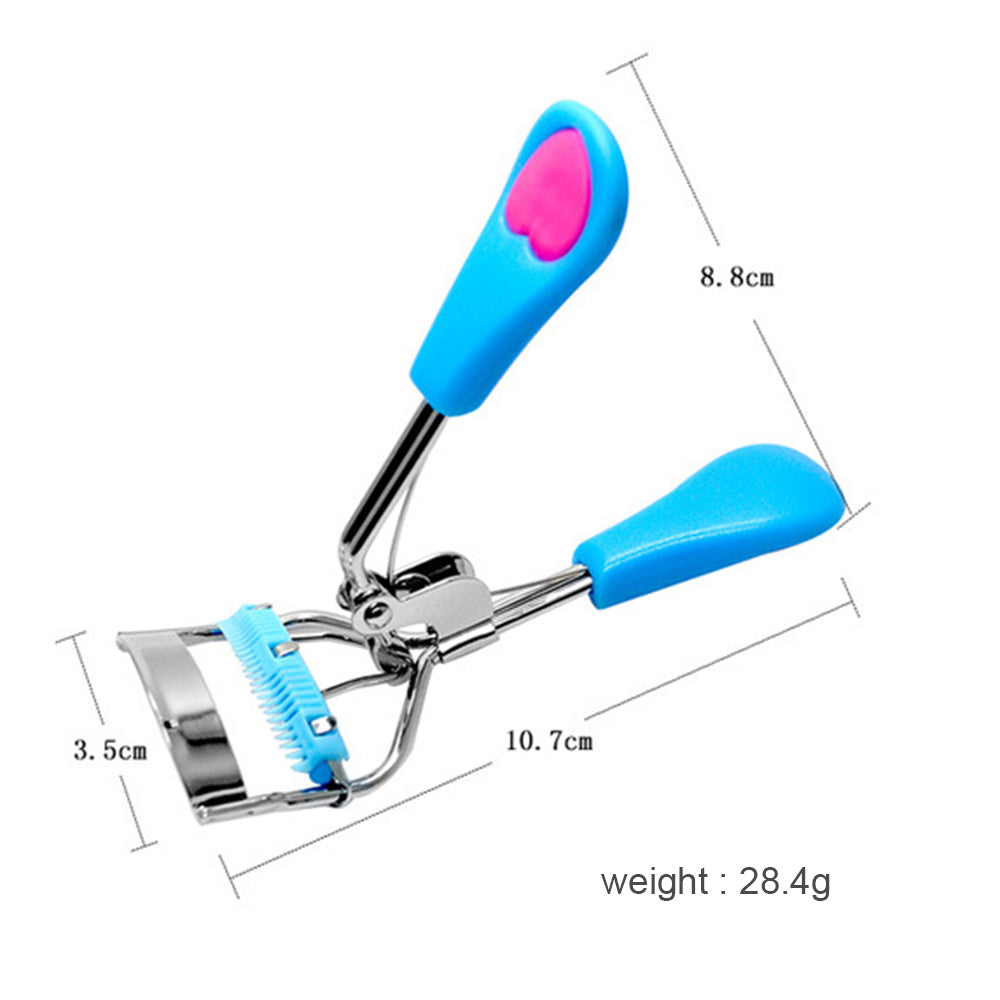 Black Eyelash Clip with Comb and Heart Fan Comb