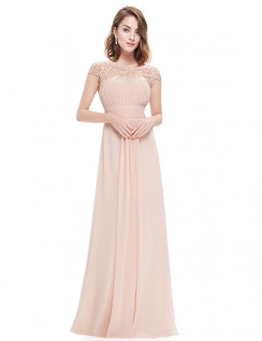 Elegant Backless Lace Maxi Dress for Women