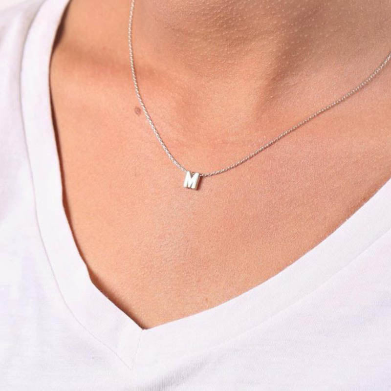 Simple Alphabet Necklace with 26 Letters