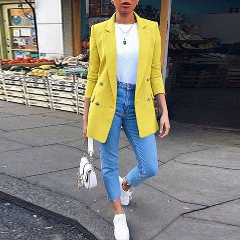 Women's Fashion Lapel Suit Jacket for Work and Events