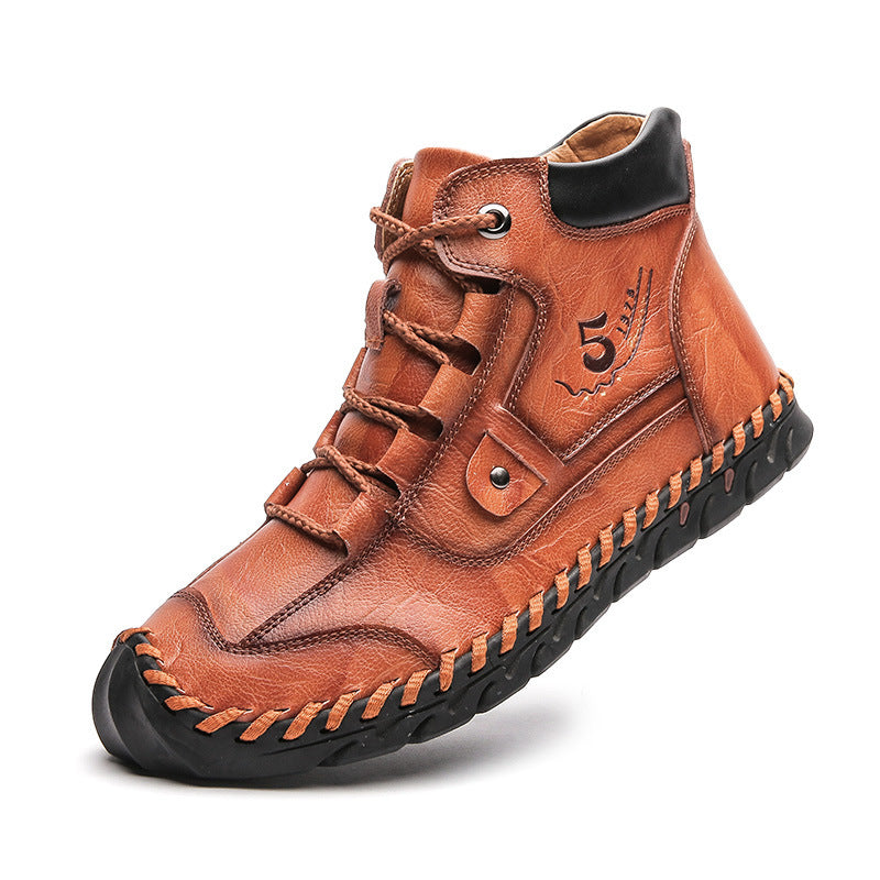 Low-Top Soft Leather Business Casual Martin Shoes