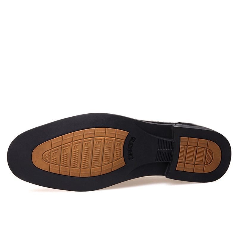 Men's Genuine Leather Casual Business Shoes - Breathable