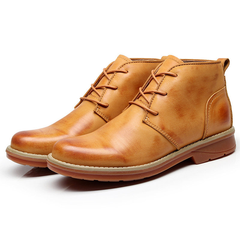 Martin Shoes Breathable Genuine Leather Business Shoes