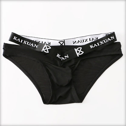Ice Silk Men's Briefs Underwear for Comfort