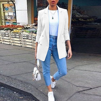 Women's Fashion Lapel Suit Jacket for Work and Events