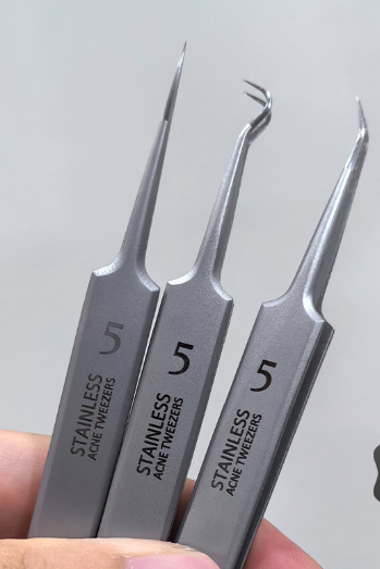 Stainless Steel Pimple Extractor Tool Set (3 Pieces)