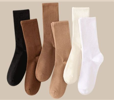 Women's Autumn Winter Striped Mid-Calf Socks