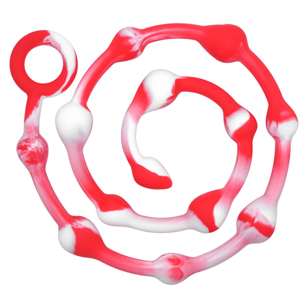 Silicone G-Spot Anal Plug with Beads for Women