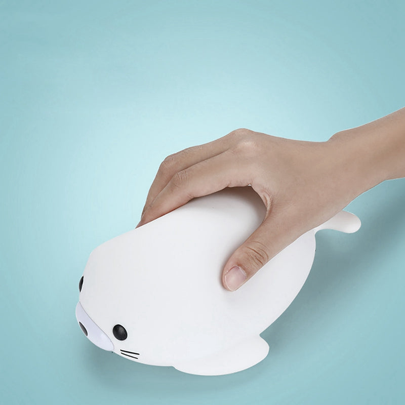 Creative Colorful Seal Night Light for Students
