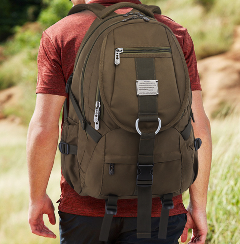 Oxford Fabric Travel Backpack for Students and Men