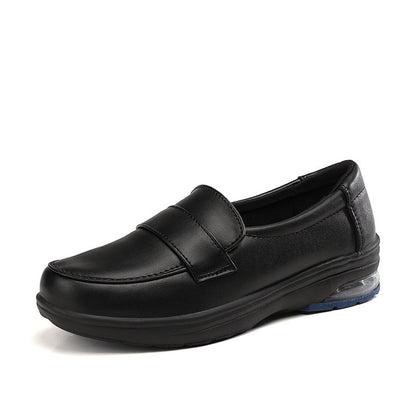 Women's Comfortable White Flat Non-Slip Work Shoes