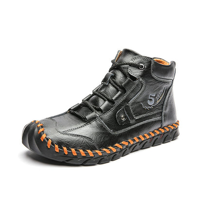 Low-Top Soft Leather Business Casual Martin Shoes