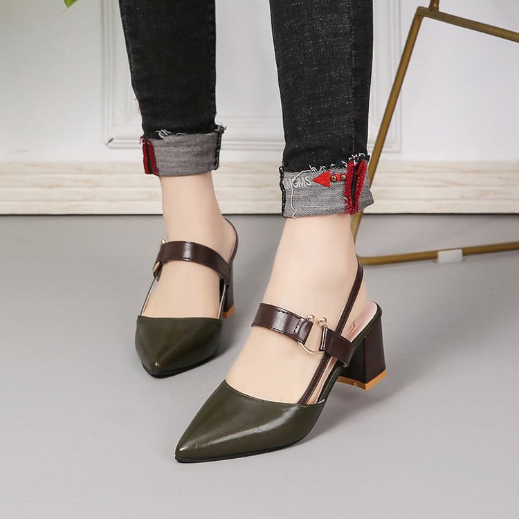 2024 Spring/Summer Women’s Pointed Toe Heeled Sandals