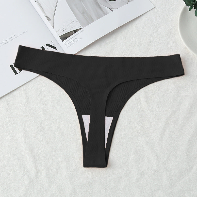 Ice Silk Women's T-Back Underwear - Comfortable & Breathable