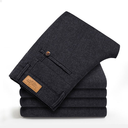 Slim Fit Stretch Casual Pants for Men in Trendy Style