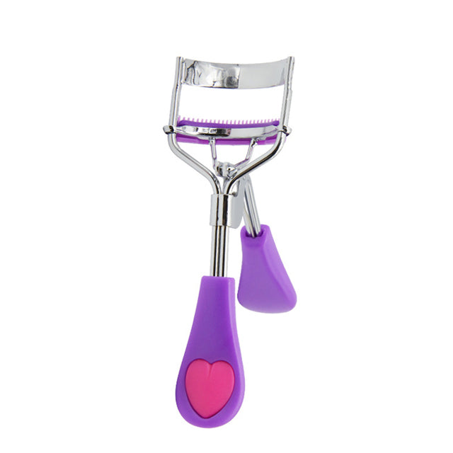 Black Eyelash Clip with Comb and Heart Fan Comb