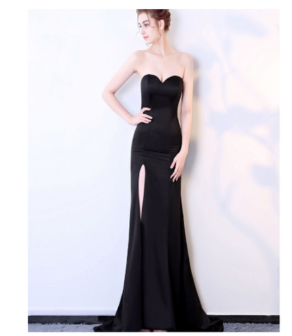 Slit Dress, Slit Maxi Dress, Spaghetti Strap Dress