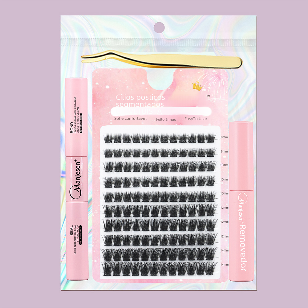 DIY Segment False Eyelash Set for Natural Look