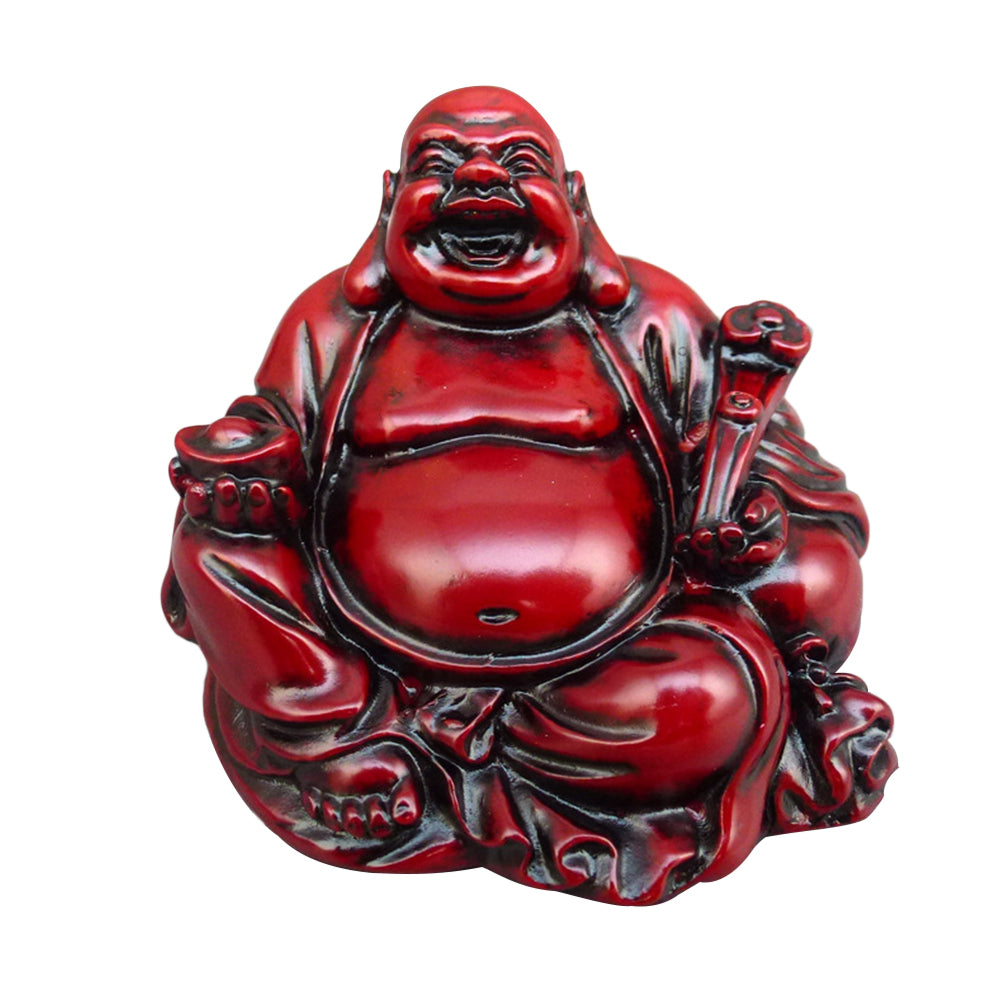 Resin Small Maitreya Buddha & Guanyin Statue Sculpture
