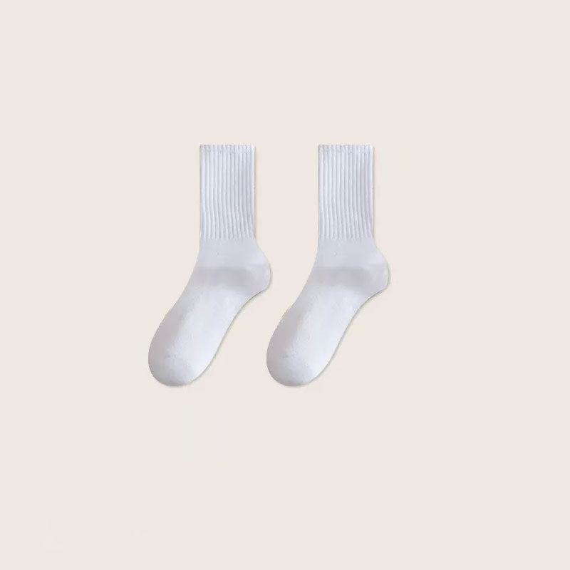 Women's Autumn Winter Striped Mid-Calf Socks