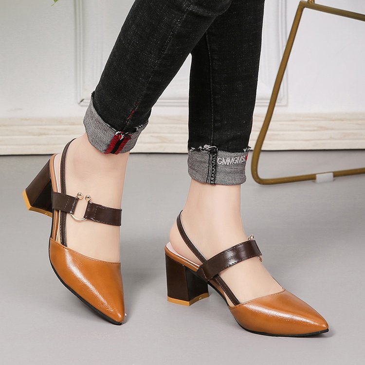 2024 Spring/Summer Women’s Pointed Toe Heeled Sandals