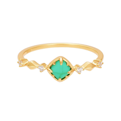 Dunli Jewelry Summer S925 Silver Gold-Plated Ring