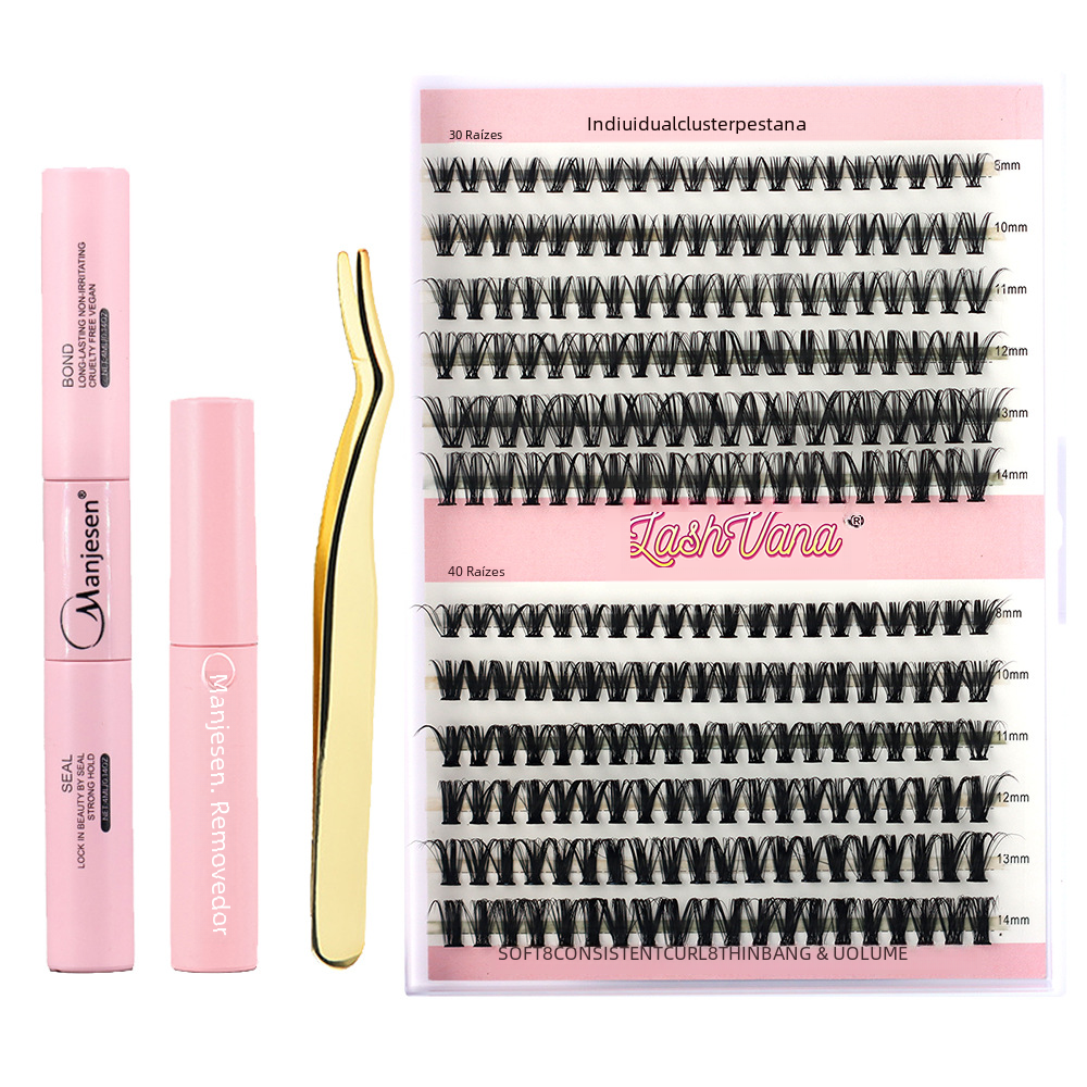 DIY Segment False Eyelash Set for Natural Look