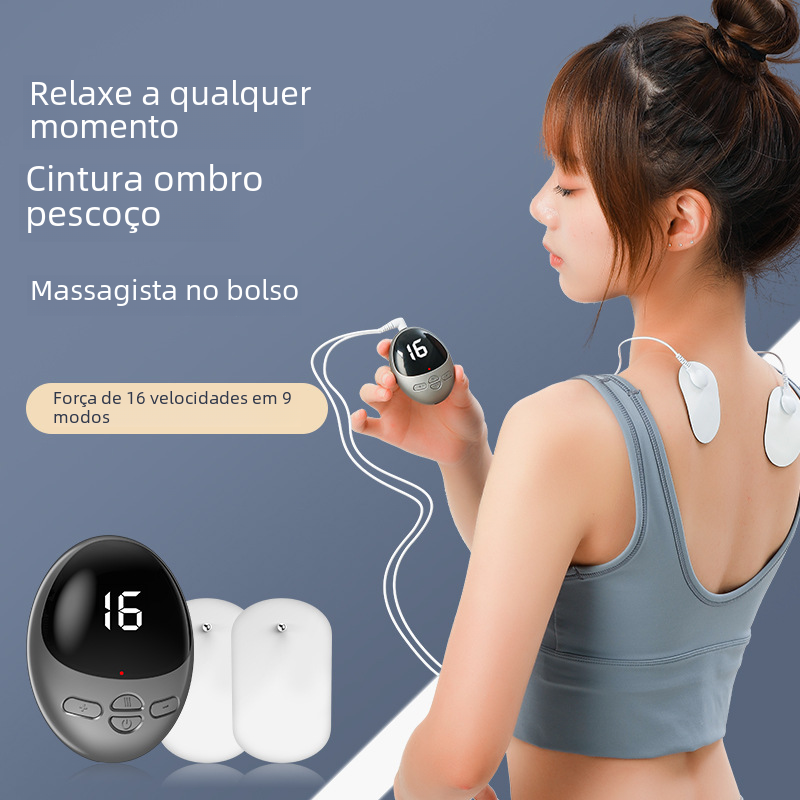 EMS Mini Massage Patch for Portable Neck Therapy Device