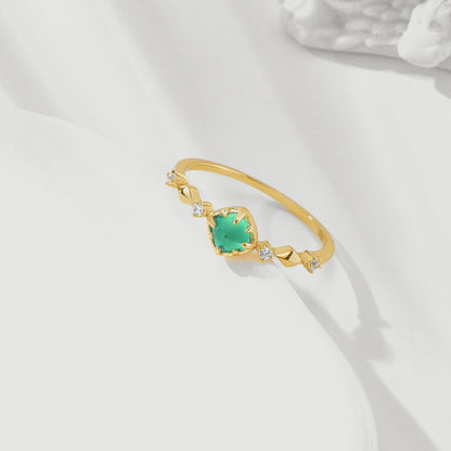 Dunli Jewelry Summer S925 Silver Gold-Plated Ring