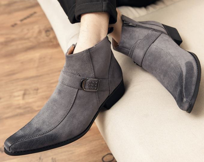 Men's Casual Leather Shoes - Fashion Trend for Personality
