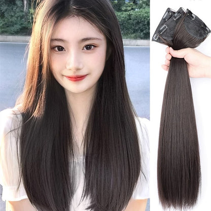 Three-Piece Fluffy Hair Volume Invisible Extensions
