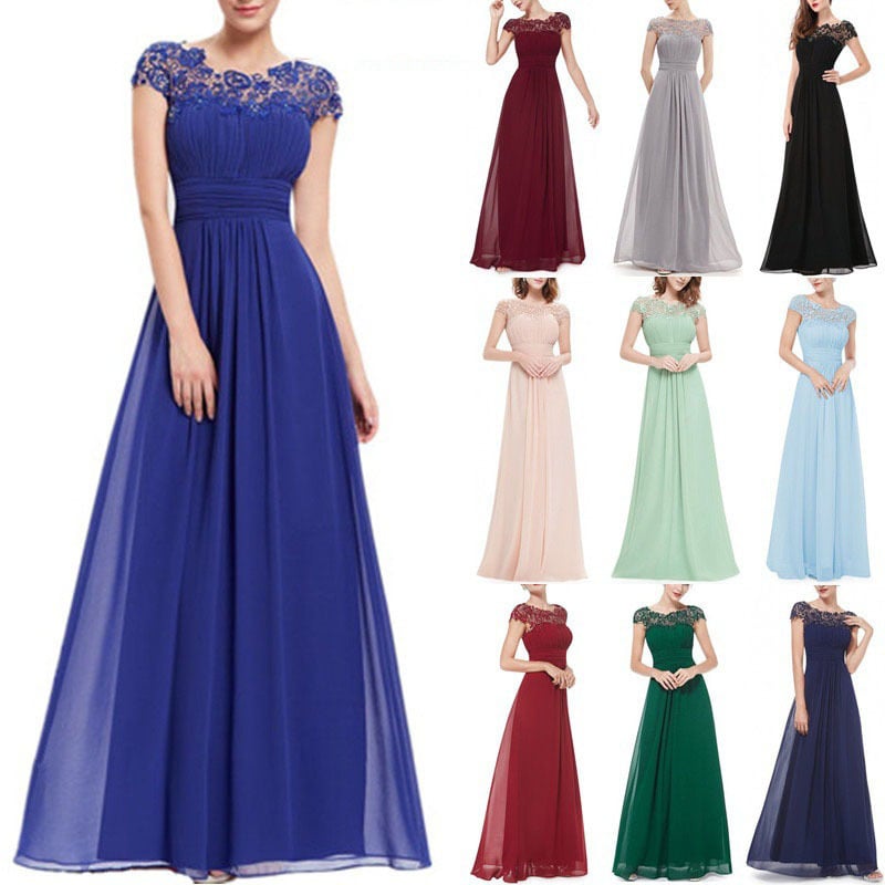 Elegant Backless Lace Maxi Dress for Women