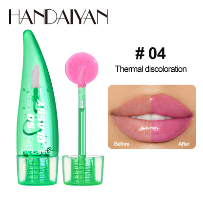 Color-Changing Pearlescent Lip Gloss with Mirror Finish
