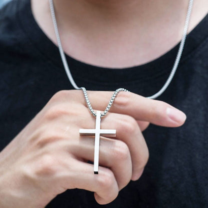 Men's Titanium Steel Accessories - Stainless Steel Cross Necklace