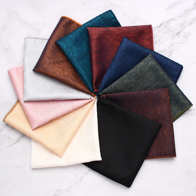 Men's Vintage Plaid Pocket Square for Suits and Shirts