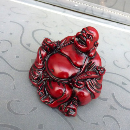 Resin Small Maitreya Buddha & Guanyin Statue Sculpture