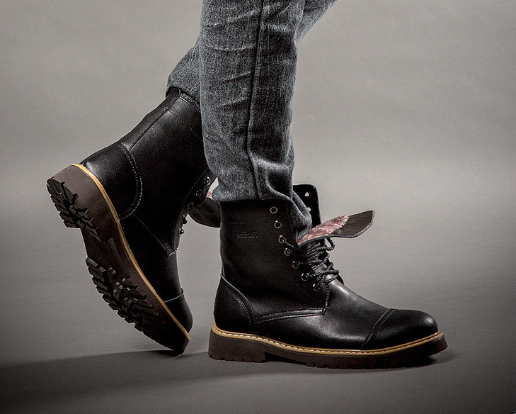 Men's Genuine Leather Martin Boots and Casual Shoes