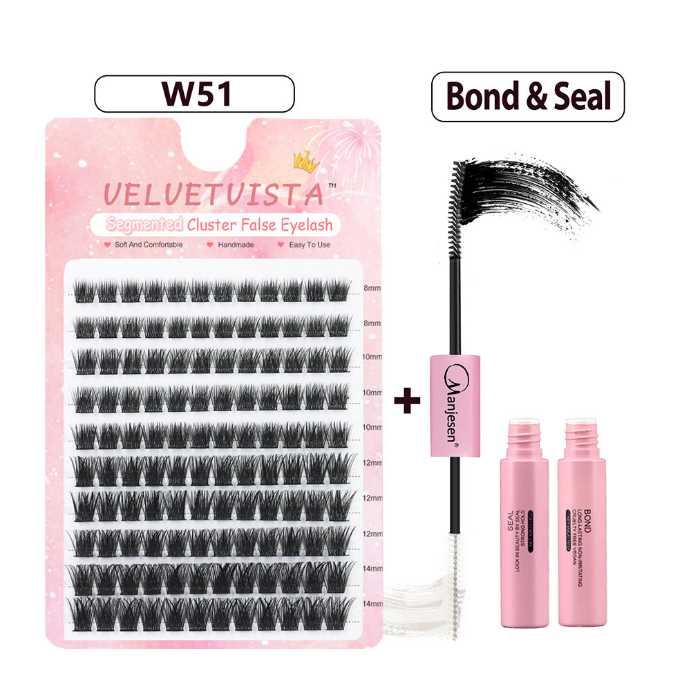DIY Segment False Eyelash Set for Natural Look