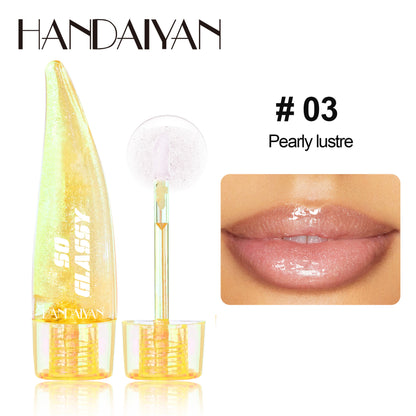 Color-Changing Pearlescent Lip Gloss with Mirror Finish