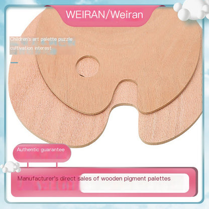 Wooden Painting Palette for Students