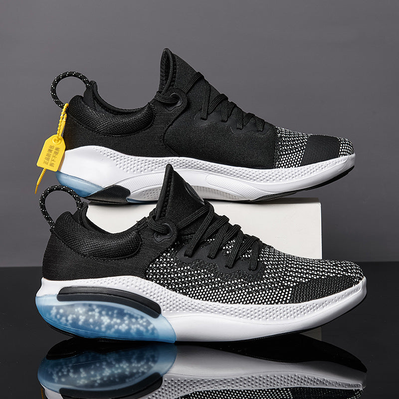 Men's Breathable Mesh Trainers - Trendy Lace Up Running Shoes