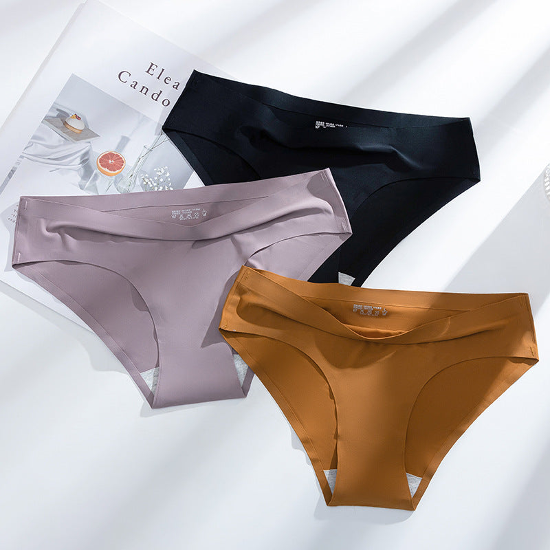 New Women's Ice Silk Seamless Breathable Underwear